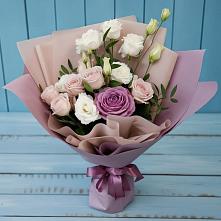 Букет цветов из:  Розы и Лизиантусы #REPLACE_PRED# Вишняково