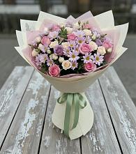 Букет цветов из:  Розы и Хризантемы #REPLACE_PRED# Вишняково