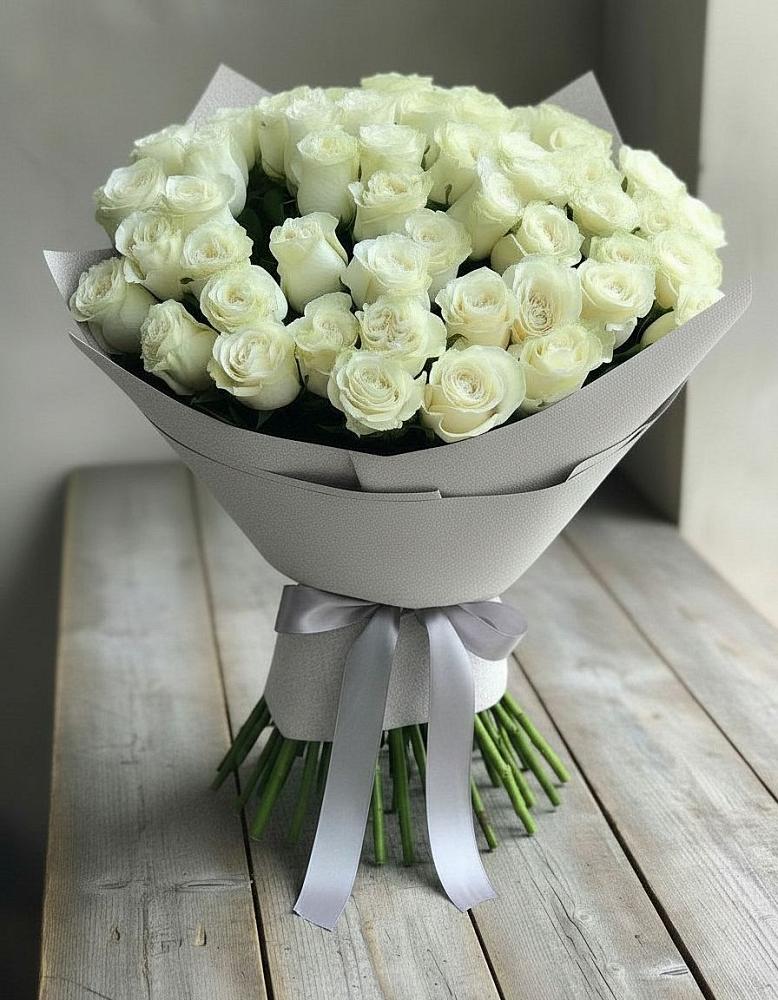 Букет 35 Белых роз в Вишняково