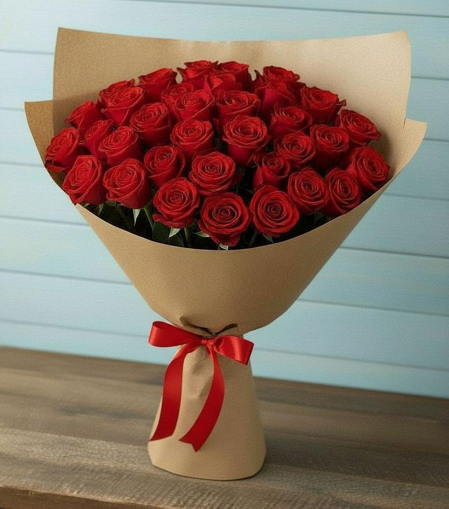 Букет Красные розы Милано в Вишняково