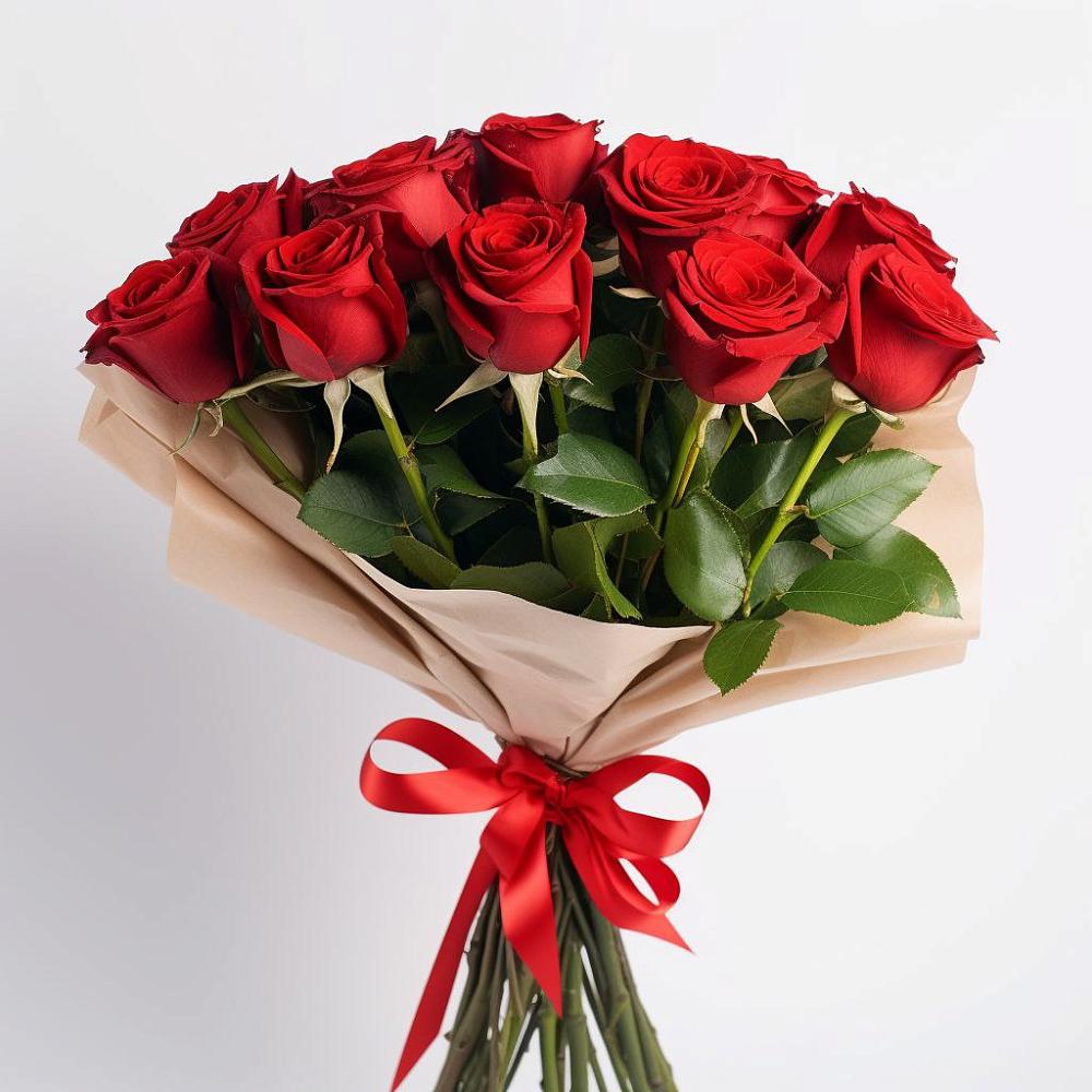 Букет 11 Красных роз Эдлесс Лав в Вишняково