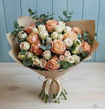 Букет цветов из:  Альстромерии и Розы #REPLACE_PRED# Вишняково