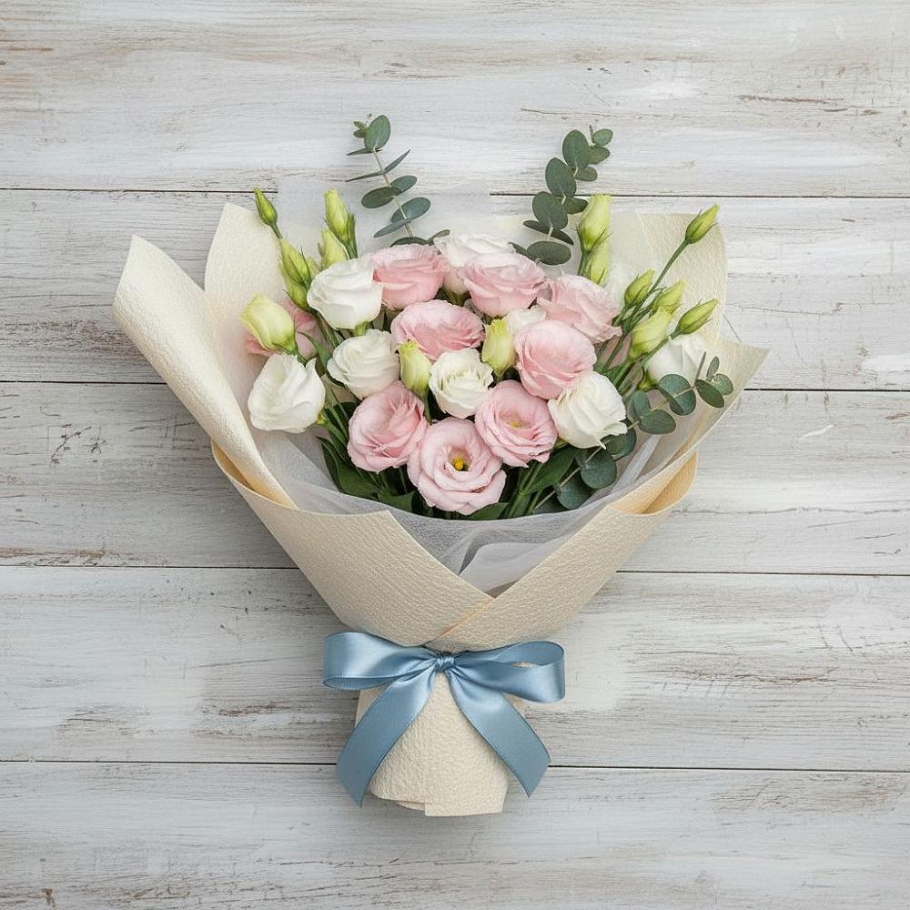 Букет цветов из: Лизиантусы в Вишняково