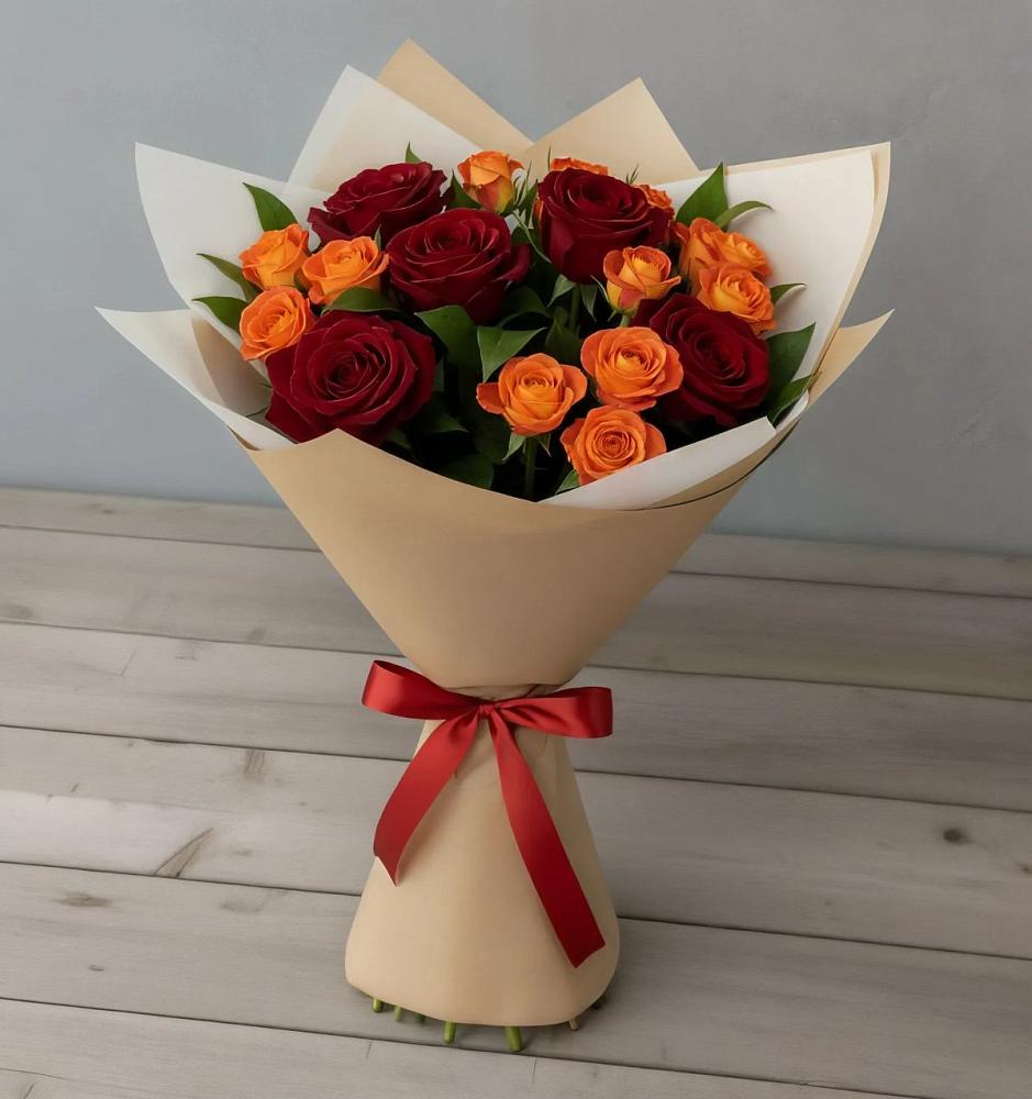 Букет Любовь и восторг в Вишняково